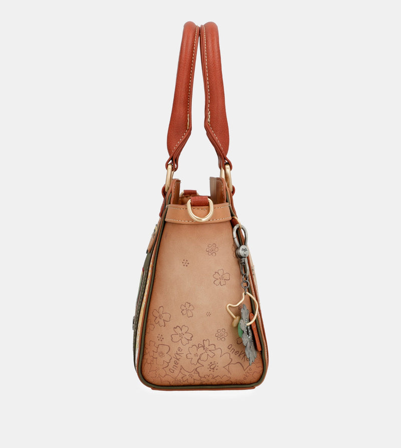 Peace & Love camel bowling bag