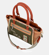 Peace & Love camel bowling bag