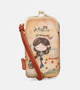 Peace & Love camel 3-in-1 RFID wallet bag