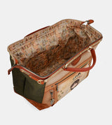 Peace & Love camel travel bag