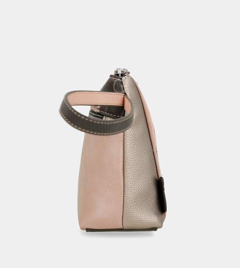 Peace & Love pink toiletry bag