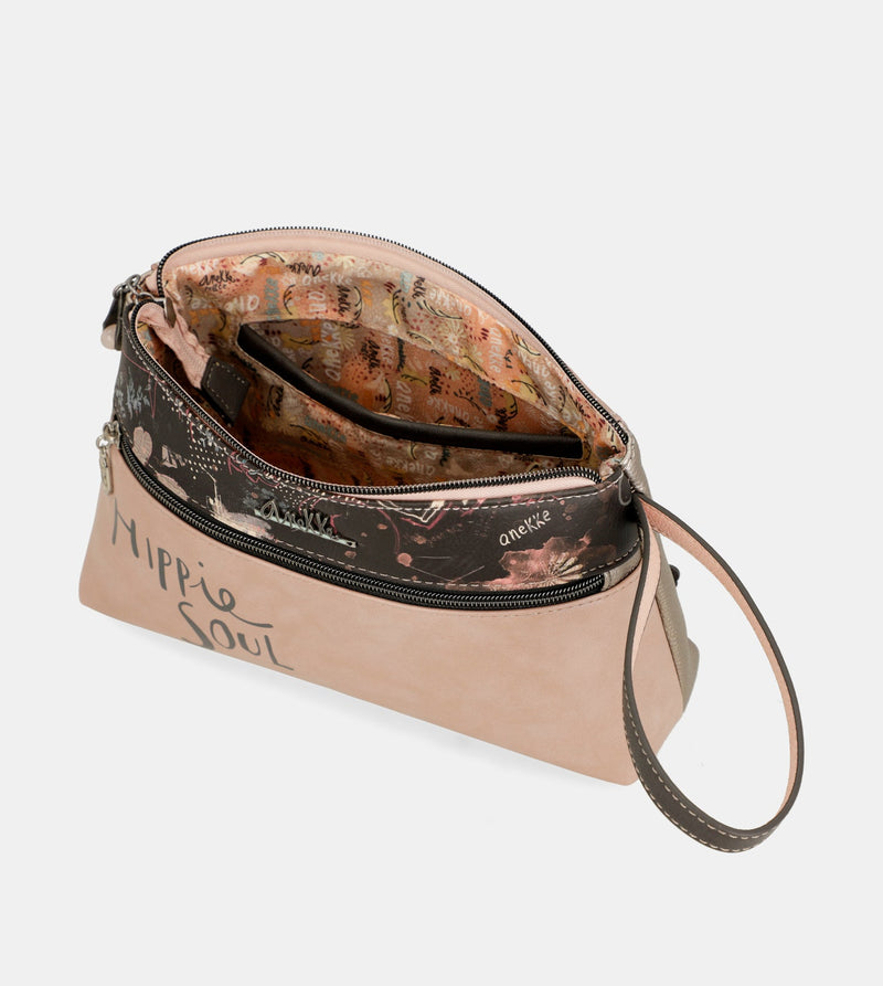 Peace & Love pink toiletry bag