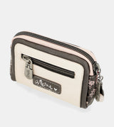 Peace & Love pink small coin purse