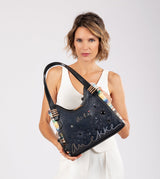 Studio navy blue shoulder bag