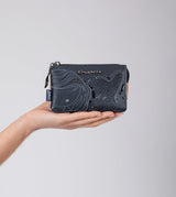 Studio navy blue triple coin purse