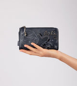 Studio navy blue flexible RFID wallet