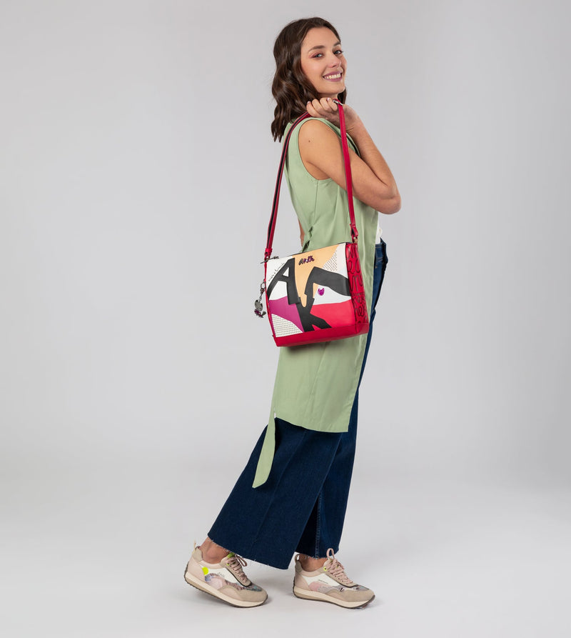 Fashion 3-compartment crossbody bag