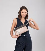 Peace & Love pink toiletry bag