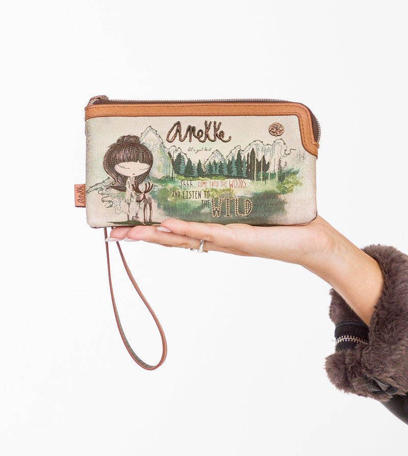 The Forest wallet with hand strap