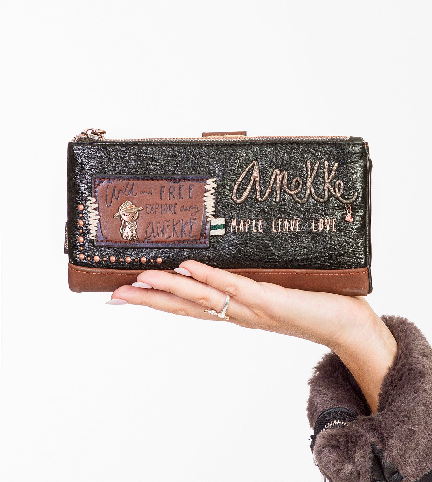 Wild large flexible material wallet