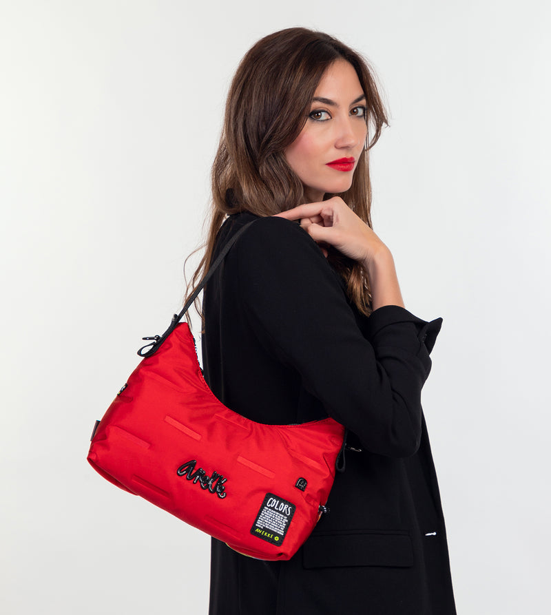 Nature Colors red hobo bag