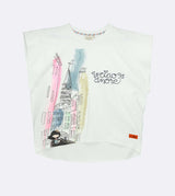 white T-shirt printed venezia